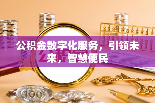 石家庄公积金数字化服务，引领未来，智慧便民