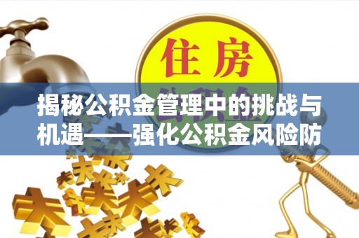石家庄揭秘公积金管理中的挑战与机遇——强化公积金风险防控的多维策略