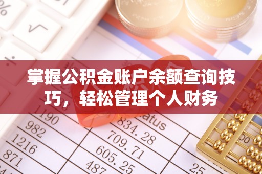石家庄掌握公积金账户余额查询技巧，轻松管理个人财务