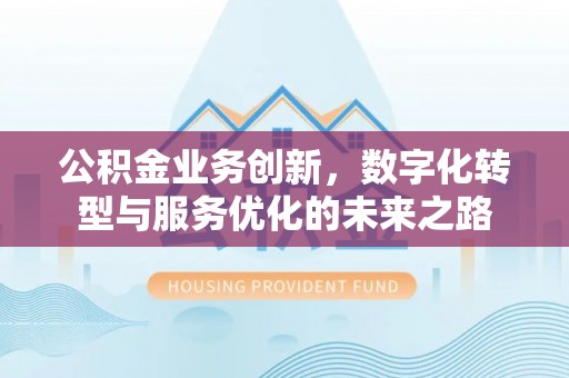 石家庄公积金业务创新，数字化转型与服务优化的未来之路