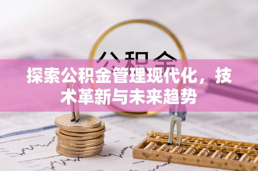 石家庄探索公积金管理现代化，技术革新与未来趋势