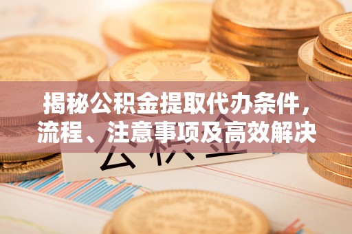 石家庄揭秘公积金提取代办条件，流程、注意事项及高效解决方案