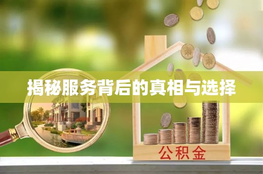 石家庄揭秘服务背后的真相与选择