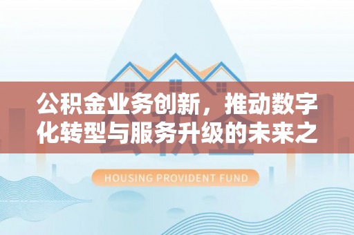 石家庄公积金业务创新，推动数字化转型与服务升级的未来之路