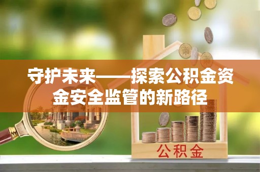 石家庄守护未来——探索公积金资金安全监管的新路径