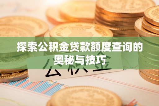 石家庄探索公积金贷款额度查询的奥秘与技巧