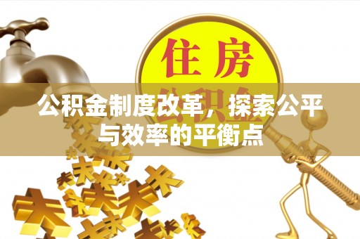 石家庄公积金制度改革，探索公平与效率的平衡点