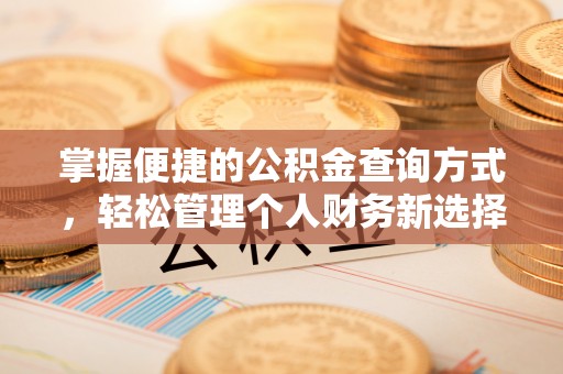 石家庄掌握便捷的公积金查询方式，轻松管理个人财务新选择