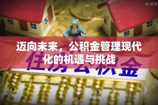 石家庄迈向未来，公积金管理现代化的机遇与挑战