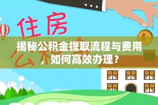 石家庄揭秘公积金提取流程与费用，如何高效办理？