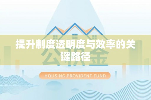 石家庄提升制度透明度与效率的关键路径