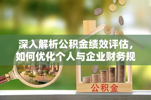 石家庄深入解析公积金绩效评估，如何优化个人与企业财务规划